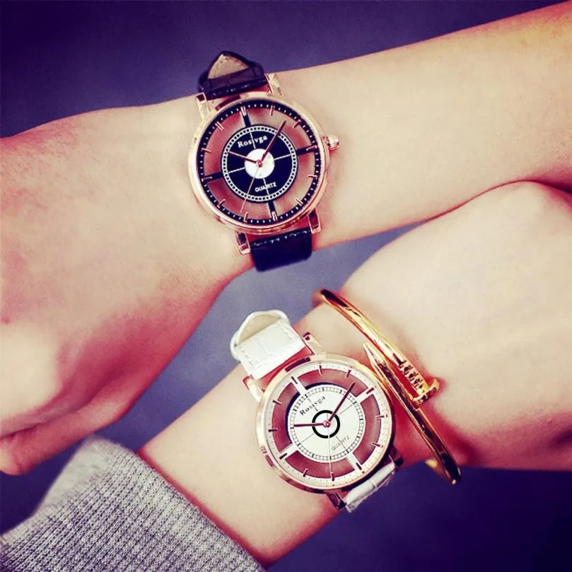 

Couple Watches Neutral Simple Analog Wrist Delicate Unique Hollow Watch Wristwatch Ladies Bracelet Luxury Watch Casual Montre
