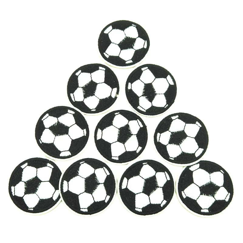 

10Pcs 4.7CM Cartoon Micro Chapter Badges Football Embroidered Patches Ironing Clothing DIY Apparel Sewing Supplies Decorative