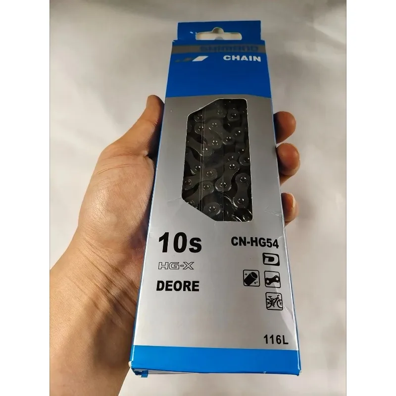 Фото Цепь Shimano Deore CN-HG54 10-скоростная, 116 звеньев, для горных, шоссейных и электровелосипедов, замена для трансмиссии №3