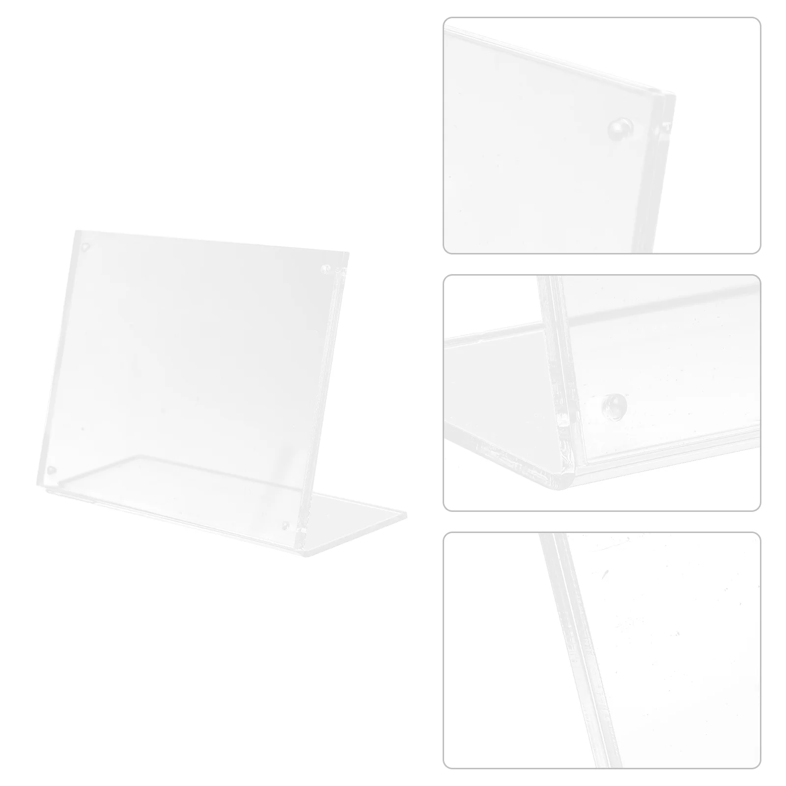 

Acrylic Price Tag Standing Sign Holder Wedding Table Signs Blank Signage Clear