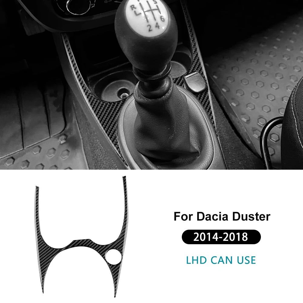 

Для Dacia Duster 2014 2015 2016 2017 2018 Настоящая мягкая наклейка из углеродного волокна LHD RHD Автомобильная чашка для воды Рамка переключения передач Внутренняя отделка