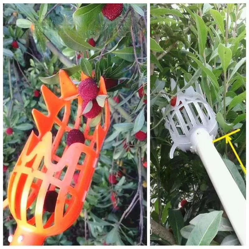 

Garden Basket Fruit Picker Head High-Altitude Picking Fruit Artifact Multicolor Plastic Picking Tools Gardening Supplies בית וגן