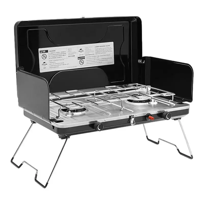

Double Burner Camp Stove Foldable Propane Camp Stove Portable Camp Stove Propane Gases Burner Controller For Frying And Cooking
