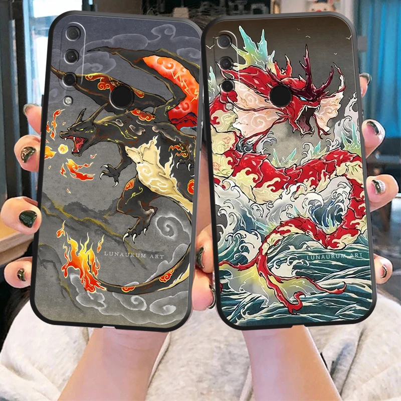 

Japan Anime Pokemon Phone Case For HUAWEI P20 P30 Lite Pro Plus P20 Lite 2019 Coque TPU Back ShockProof Original Liquid Silicon