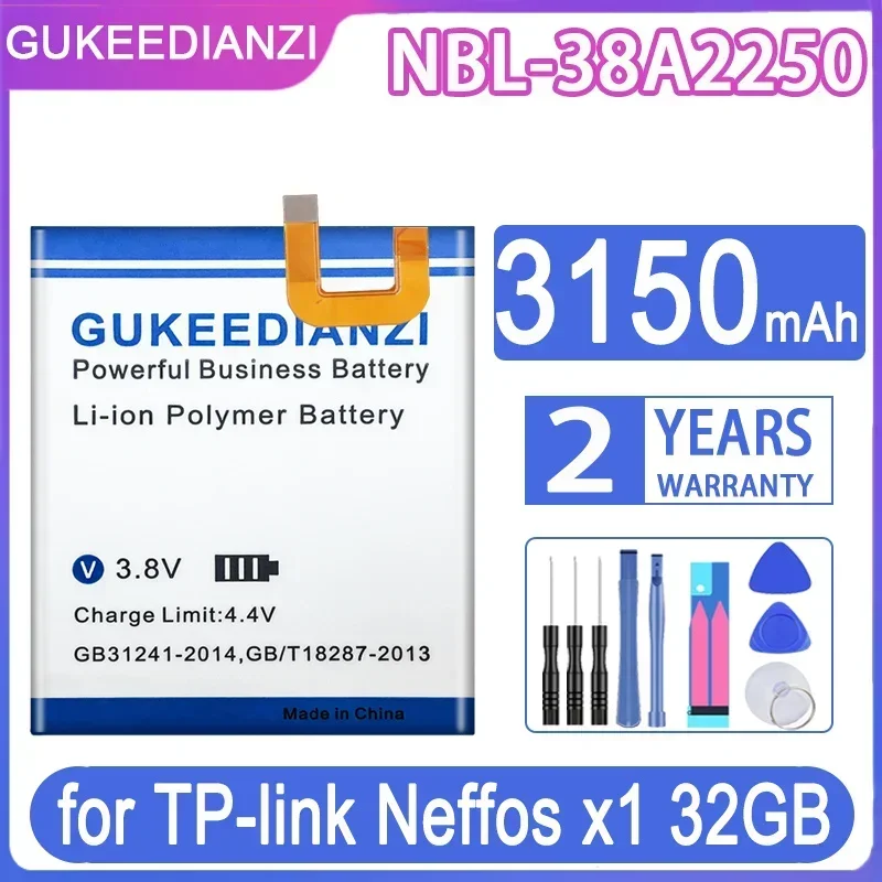 Запасная батарея GUKEEDIANZI для TP-link Neffos X1 32GB TP902A 3150mAh + Бесплатные инструменты
