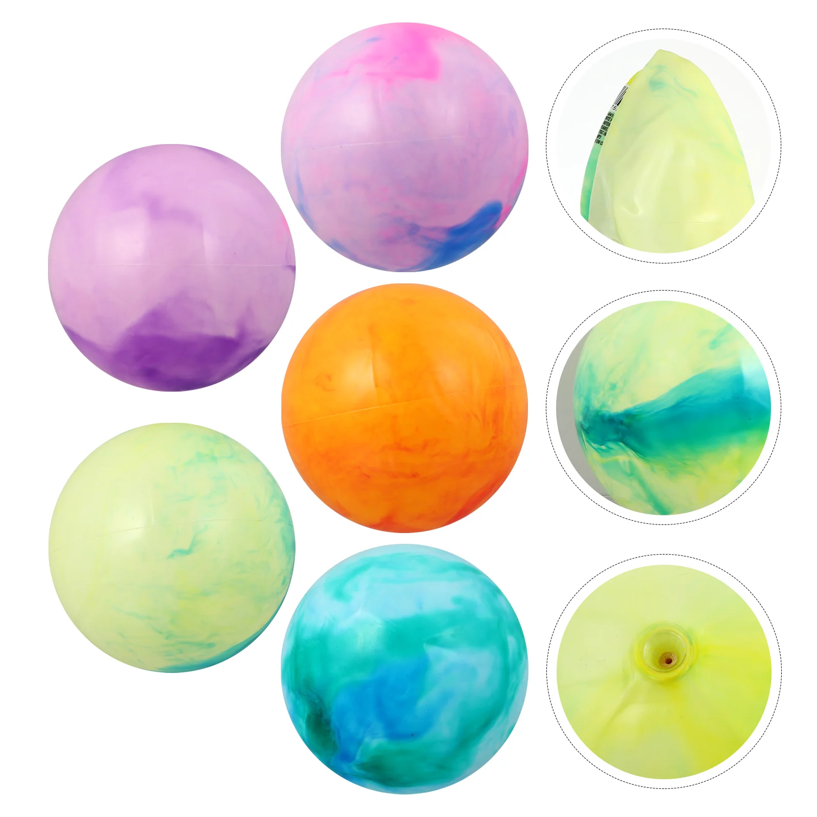 

5 PCS Beach Ball Cloud Toy Kids Plaything Kids Playset Small Educational Pvc Colorful Pool Party