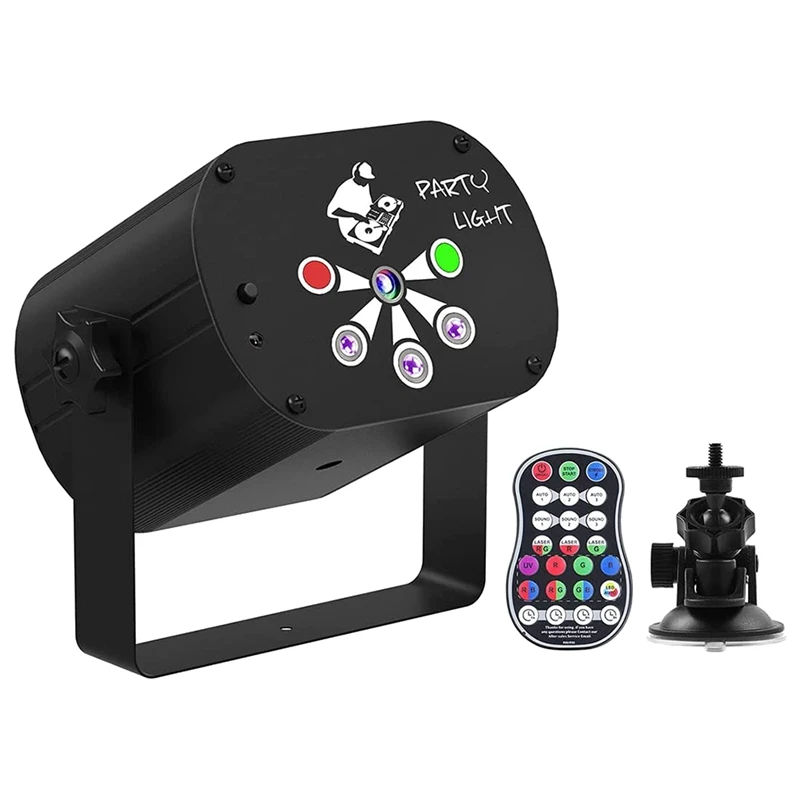 

HOT SALE Party Laser-Light 6 Lens Stage Lighting DJ Disco Lights With Sound Activated Auto Control Strobe Effects LED Projector