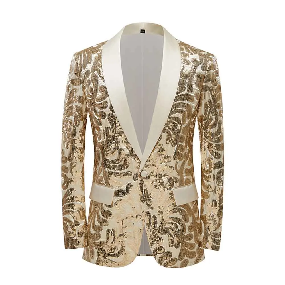 Men's Fashion Trend Velvet Groom Tuxedo Slim Fit Wedding Party Dress Business Casual Suit Jacket Banquet Single Blazers Coat