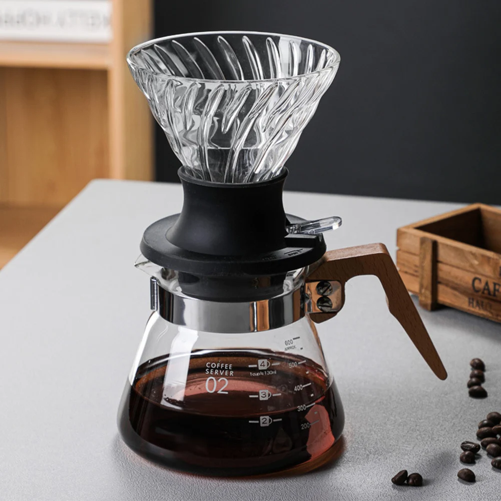 

Coffee Dripper Filter Pour Over Coffee Maker Immersion Hand-Brewed Reusable Glass Coffee Drip Filter Cup Barista Coffeeware