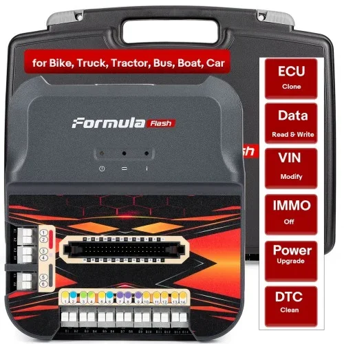 Фото Программатор для чип-тюнинга ECU TCU FormulaFlash: проверка контрольных сумм, режим Boot, клонирование ECU, очистка DTC, обновление прошивки, Flash-загрузка, сравнение с KT200 №1