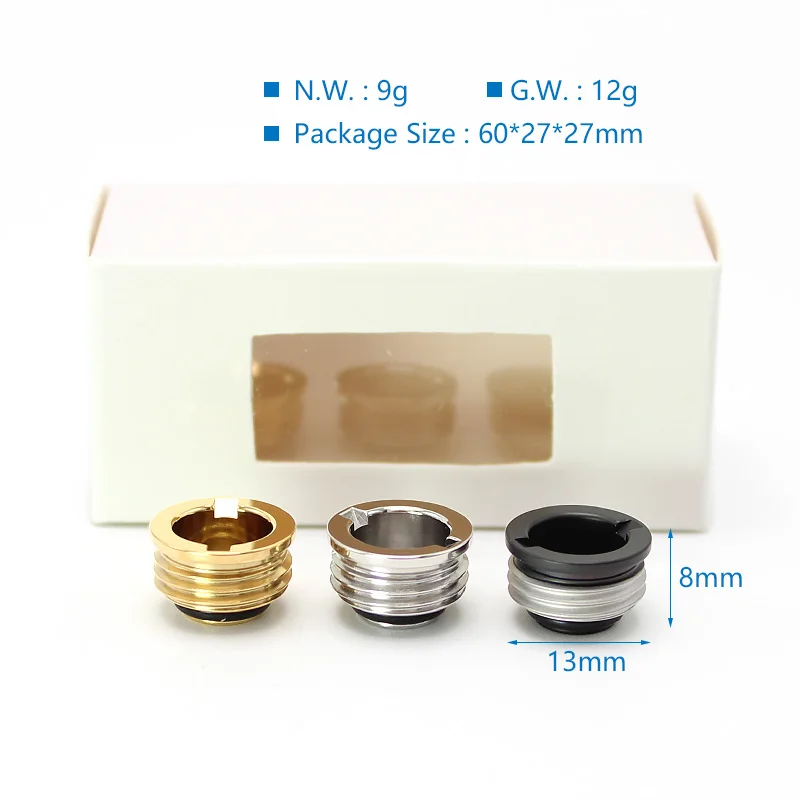 

SXK Flush Nut 510 Drip Tip Adapter for Billet BB Box Mod Kit Vape Tips