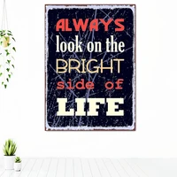 always look on the bright side of life motivational poster tapestry inspiration canvas print wall art office decor banner flag