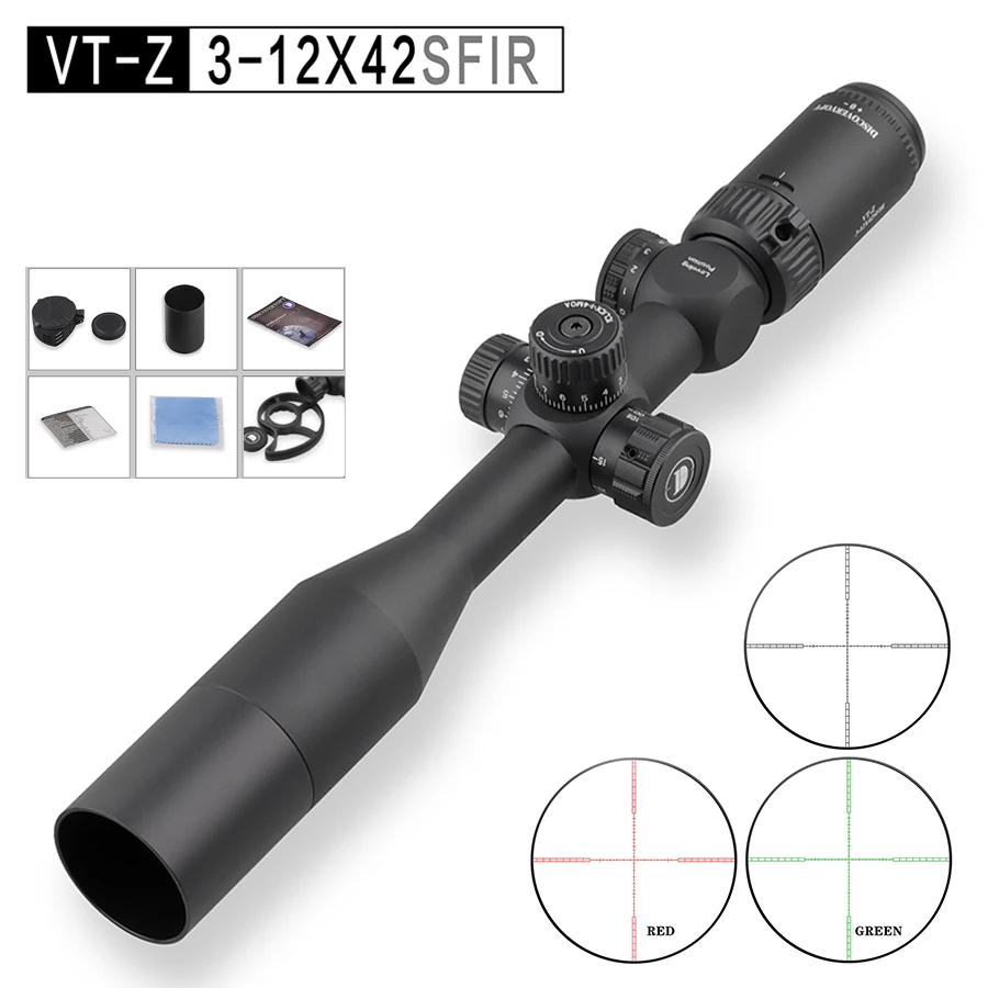 

Hunting Riflescope Optical Tactical Sight Discovery VT-Z 3-12X42SFIR Second Focal Plane Scope for Air Rifle 5 5