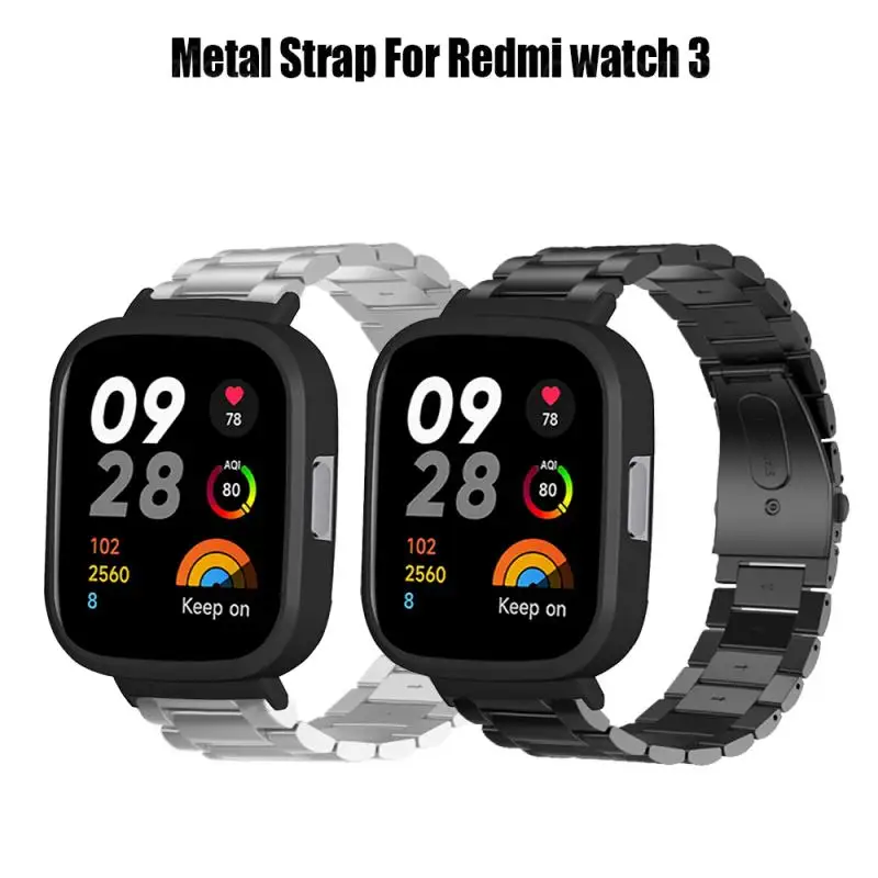 

1pc For Redmi Watch 3 Protective Case Metal Watch Men's Smart Watch Band Steel Strap Strap Two-in-one Watch Protective Case 2023