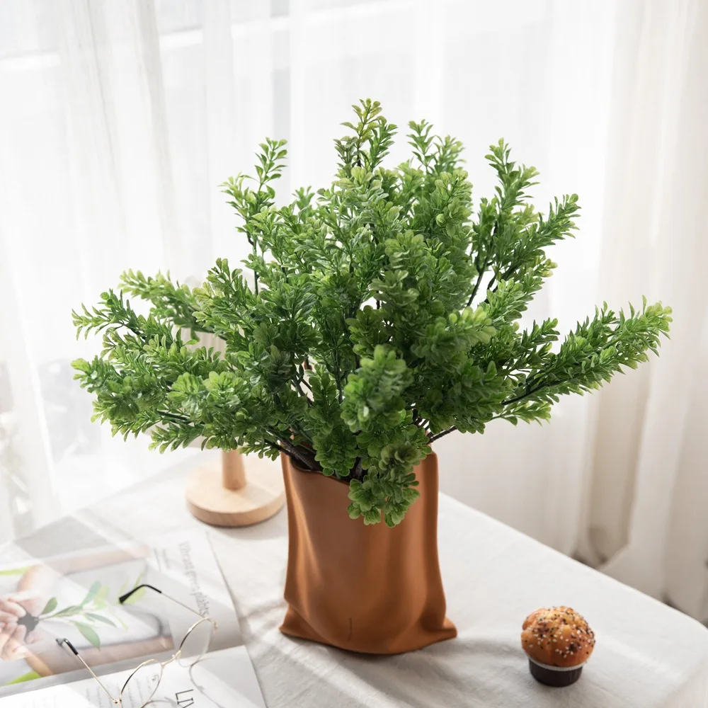 

Artificial Plastic Branches Grass Plants Artificial Flowers Wedding Floral Decorations Christmas Home Decor