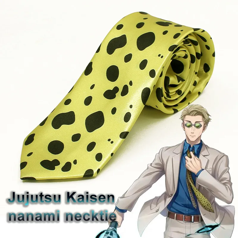 

Anime Jujutsu Kaisen Tie For Men Nanami Kento Cosplay Neckties Costume Accessories Prop