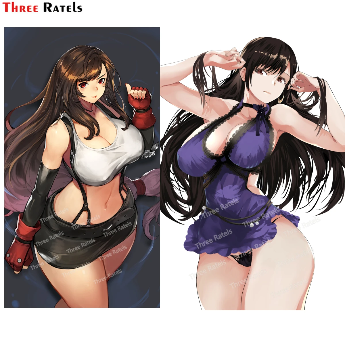 

Three Ratels G207 Tifa Lockhart Final Fantasy Anime Brand Stickers Individual Car Accessories