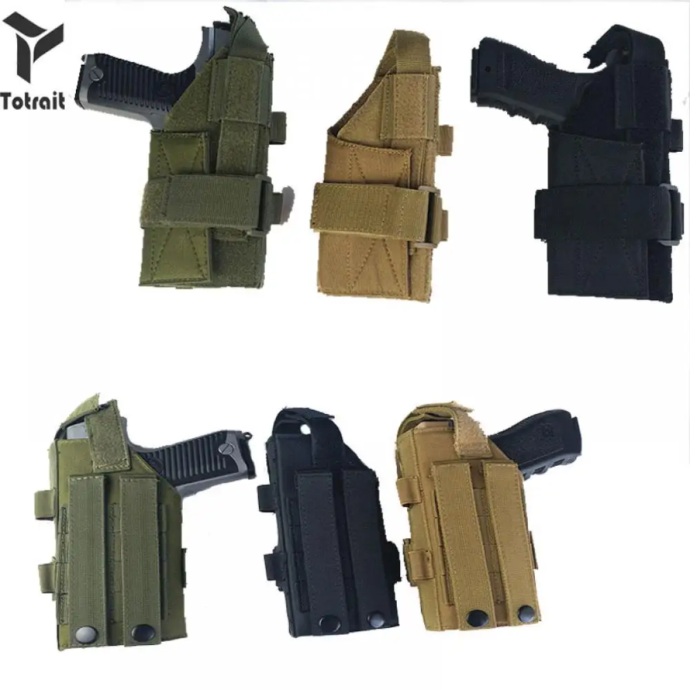 

Totrait Tactical New High Quality Molle Waist Gun Holster For M9 1911 45 92 96 Glock HUnting Gun Holster