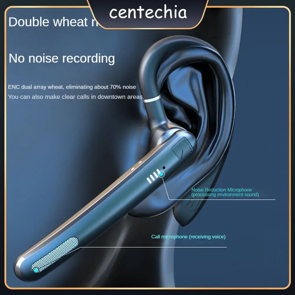 

Transmission Range 10 Meters Touch Control Headset Double Label Noise Reduction Sports Headset Painless Wearing Rotary Earpiece