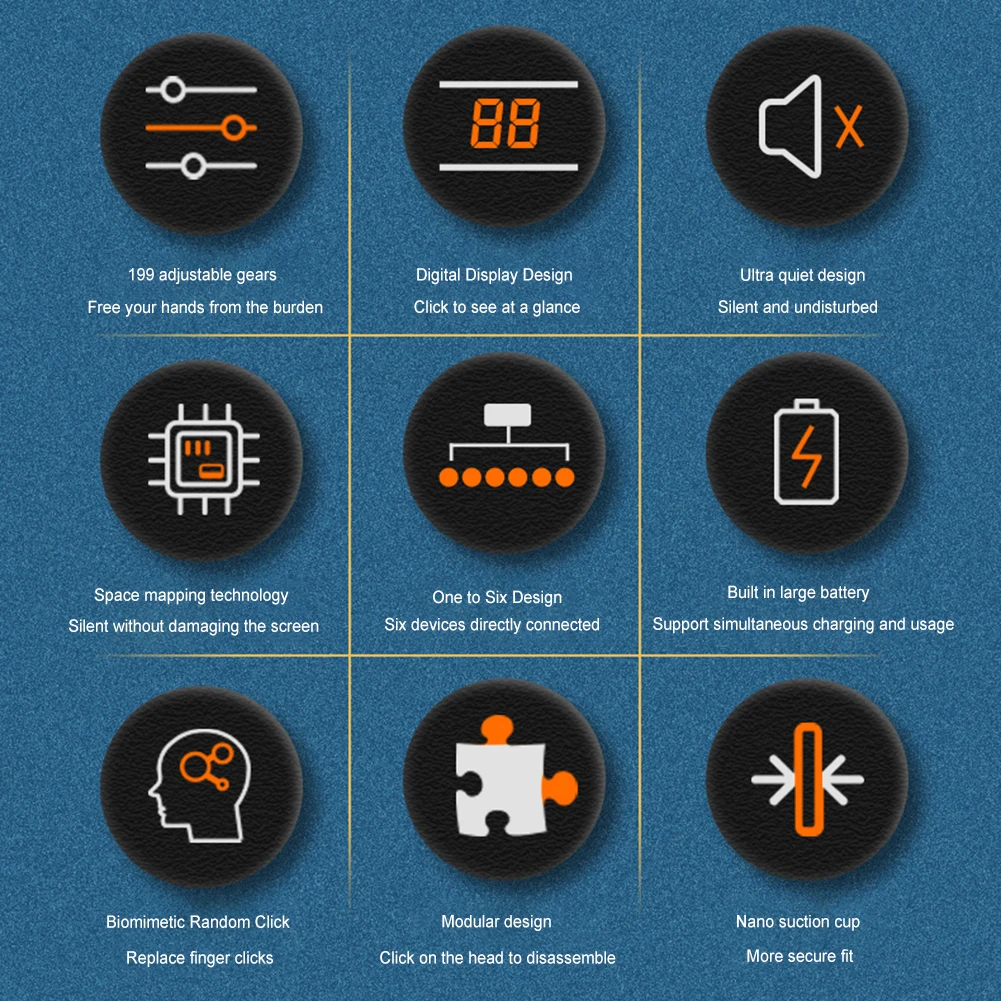 Цифровой видеоавтоматический таппер с отключением звука автоматический кликер