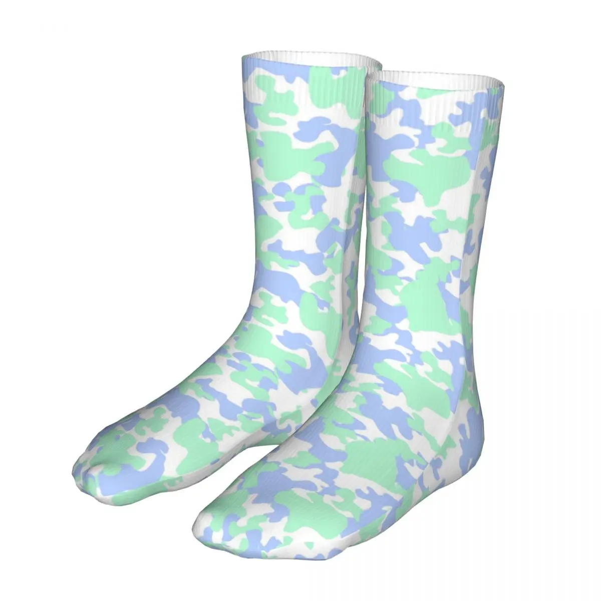 

Harajuku Camo Camouflage Woman Socks 2022 Men Sea Texture Cycling Sock