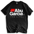 Футболка мужская свободного покроя, модная брендовая футболка с графитным принтом Сокола, Abu Garcia Daiwa PFLUEGER, Рыболовная катушка, хлопковая рубашка для мальчиков