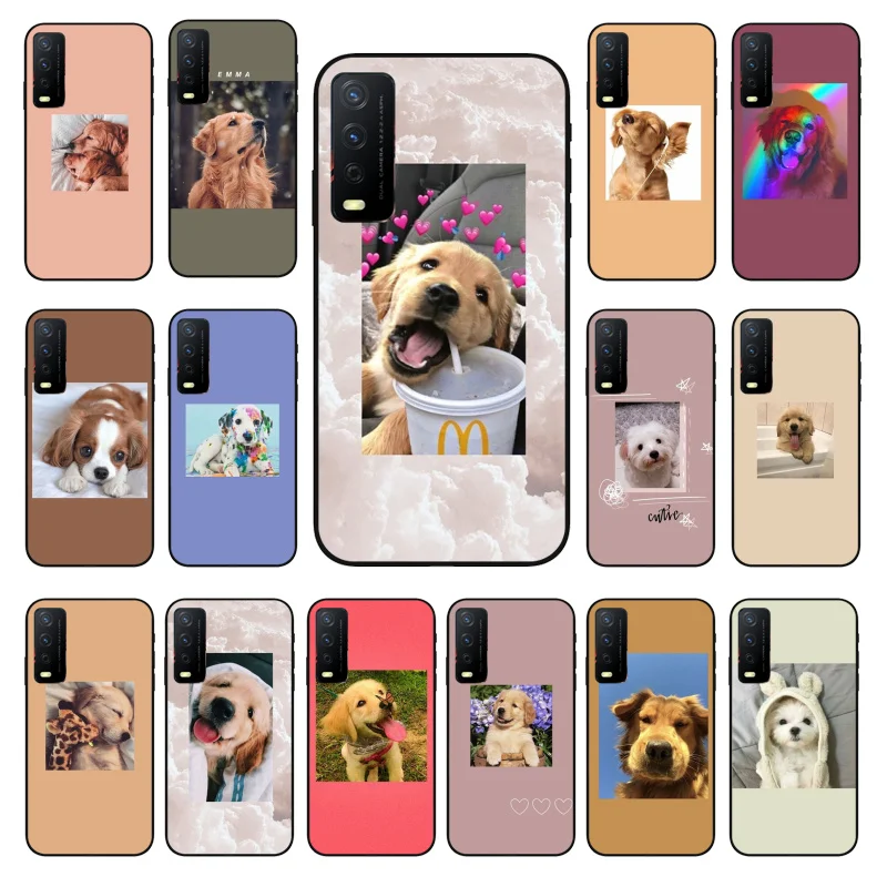 

Love Cute Dog Phone Case for VIVO Y31 Y30 Y21 Y15S Y53S Y11 V21 V21E V20SE U3X U3 IQOOZ3 IQOONEO Y32 Y70 1907