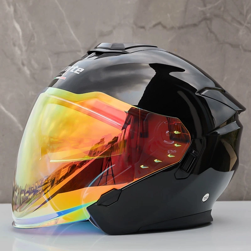 Оригинальный брендовый яркий черный шлем Mxnrte гоночный полушлем с двойными