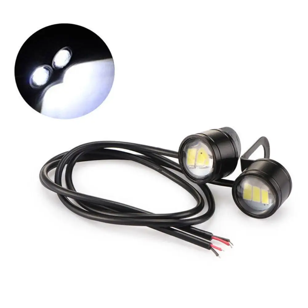 

2Pcs LED Motorcycle Eagle Eye Light 12V LED Driving Light Reverse Backup Fog Lamp Headlight Bulb Rear Tail Brake Light