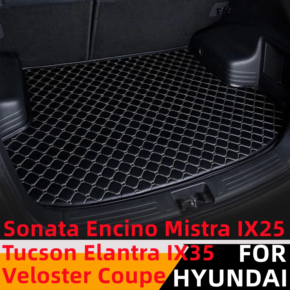 

Sinjayer Car Trunk Mat Tail Boot Cargo Pad Liner FOR HYUNDAI I30 Tucson Sonata Elantra Veloster Coupe IX25 IX35 Mistra Encino