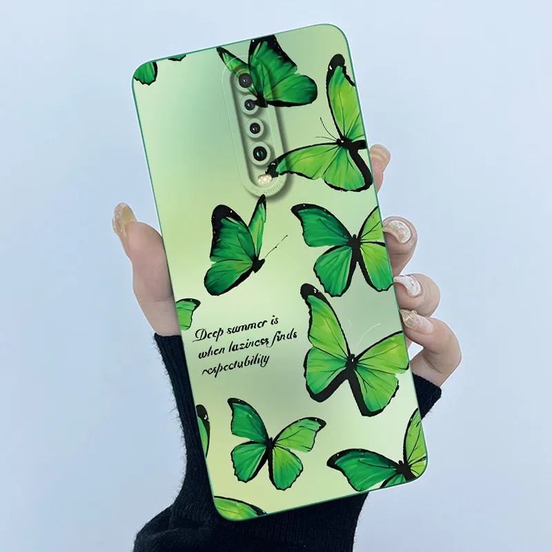 Фото Чехол для телефона Xiaomi Redmi K30 K30i 4G 5G Poco X2, модный простой мягкий жидкий силиконовый чехол, задняя крышка для RedmiK30 Fundas №3