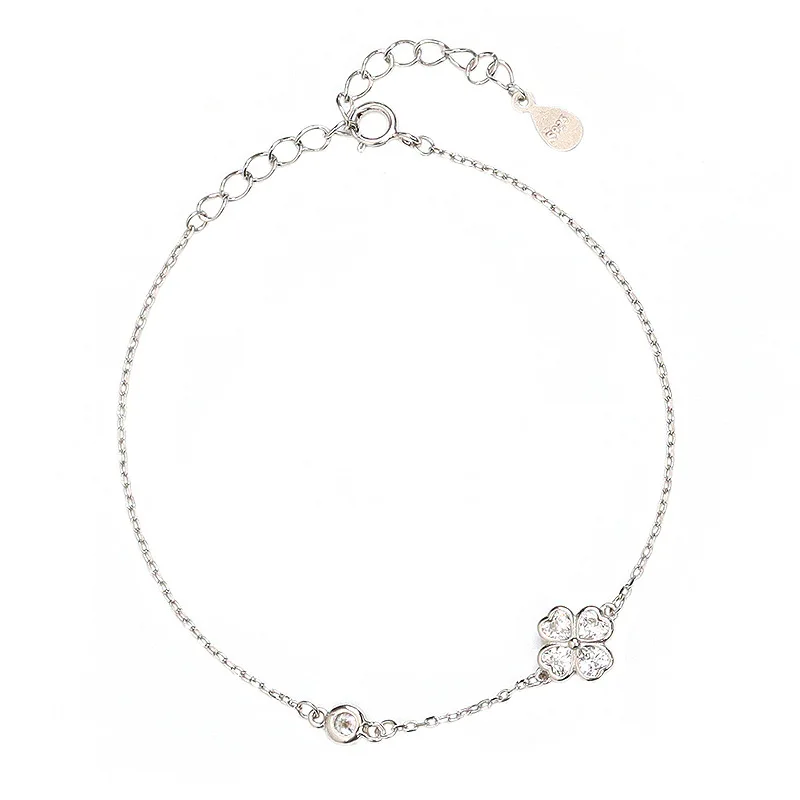 Новый браслет с четырьмя листьями и цветком для женщин 2024 трендовый легкий