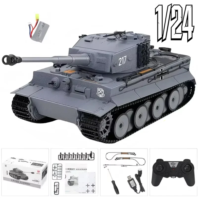 Фото Радиоуправляемая модель танка Heng Long Panzer III L в масштабе 1/24, игрушка-военная техника с дистанционным управлением. №2