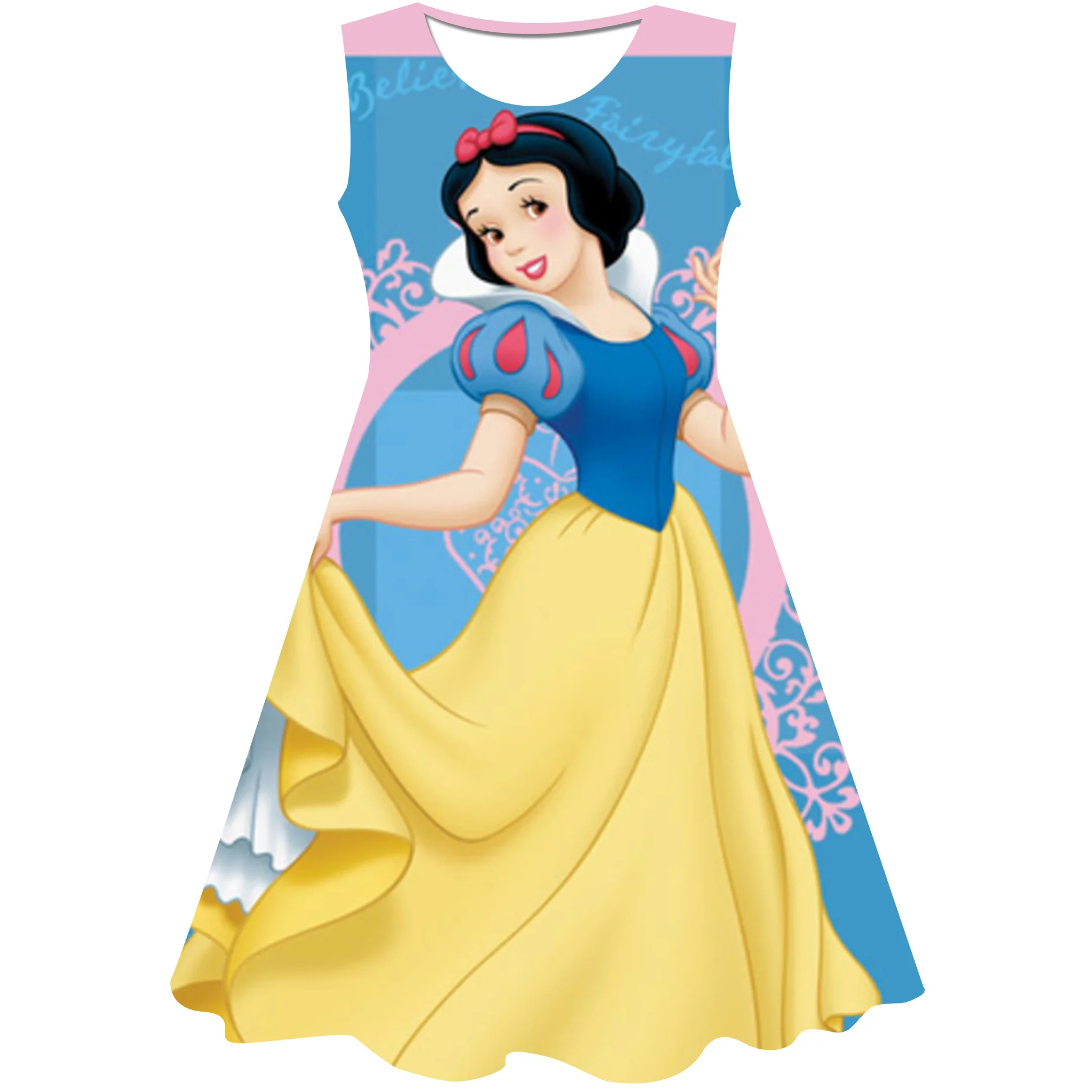 Disney Snow White Dress Cartoon Print Baby Children Girls Kids Dress Cute Birthday Party Princess Snow White Dress for Baby Girl images - 6