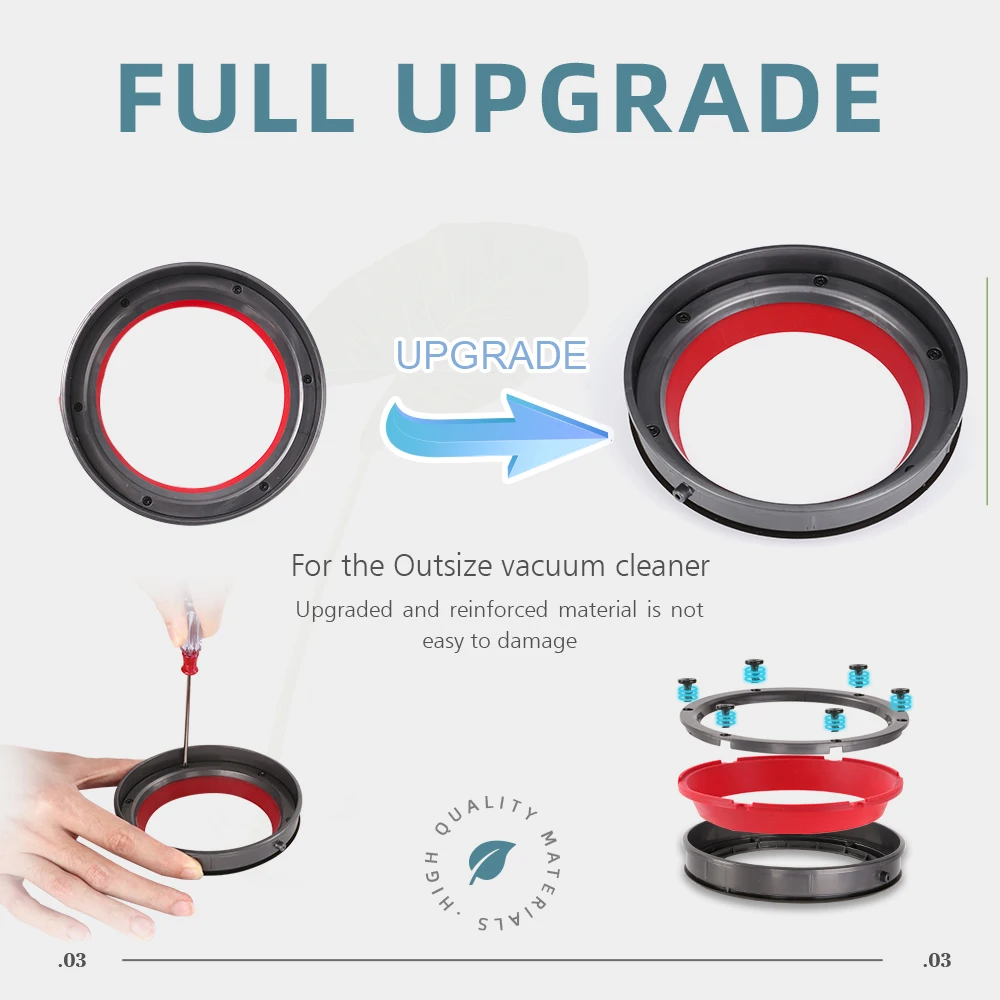 Фото Уплотнительное кольцо для верхней части контейнера пылесоса Dyson V11 Outsize SV16 SV29, комплект для ремонта, запасные части для замены уплотнителя верхней части контейнера №3