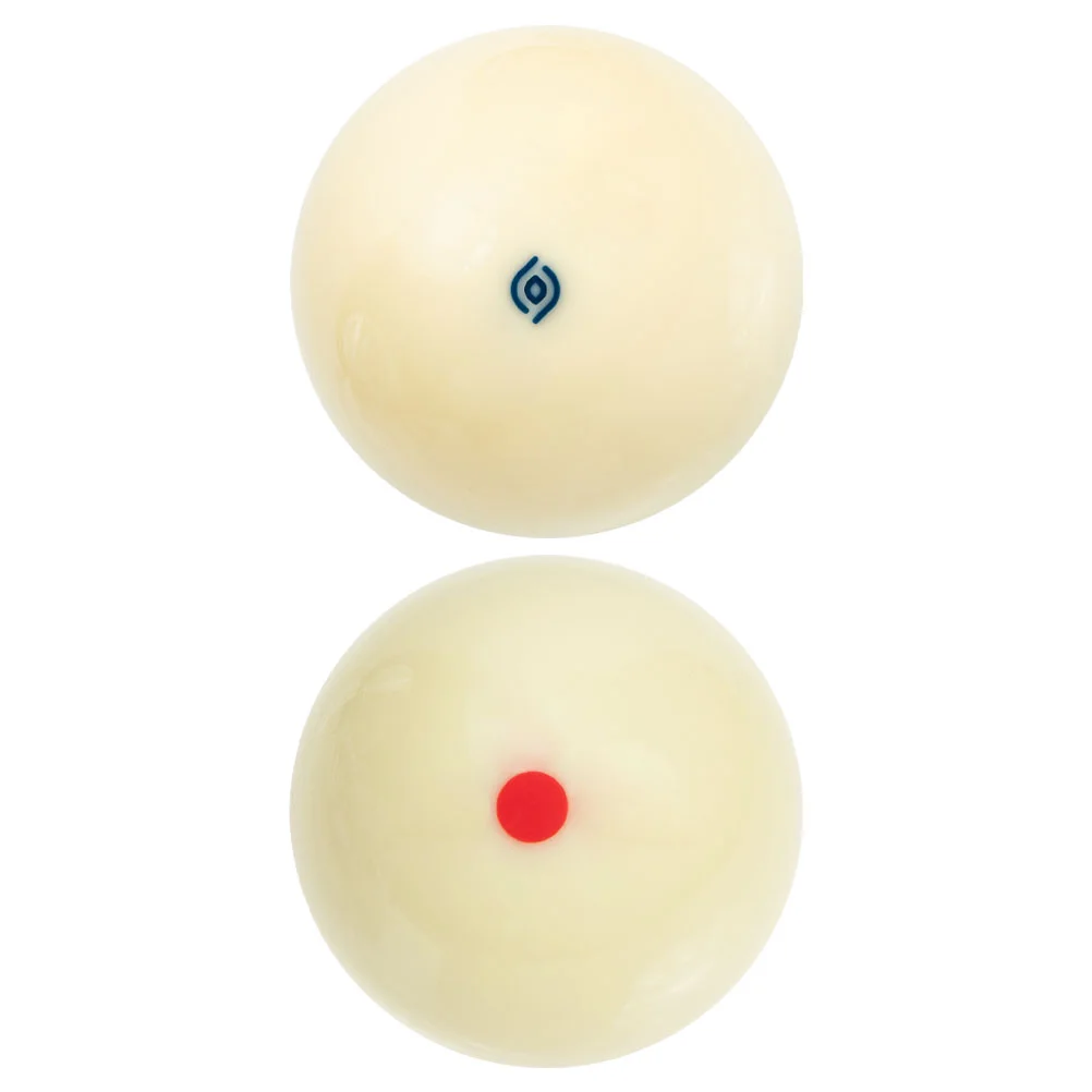 

2 Pcs Billiard Cue Ball Snooker Table Wear-resistant Balls White Equipment Resin Professional Replaceable
