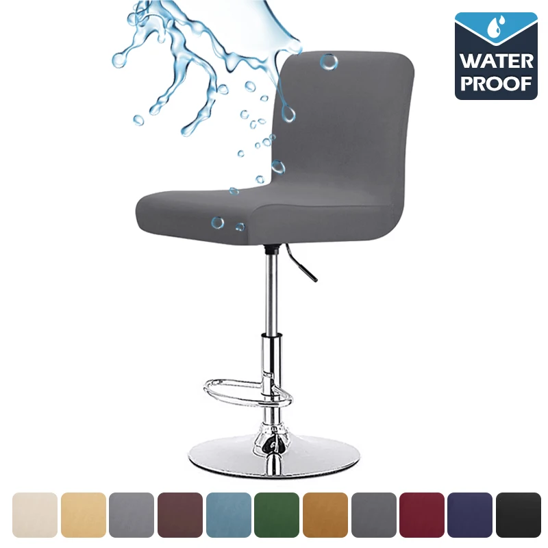 Waterproof Short Back Chair Cover Seat Cover Slipcover Hotel Bar Chair Covers House Armchair Polyester Chair Arm Cover