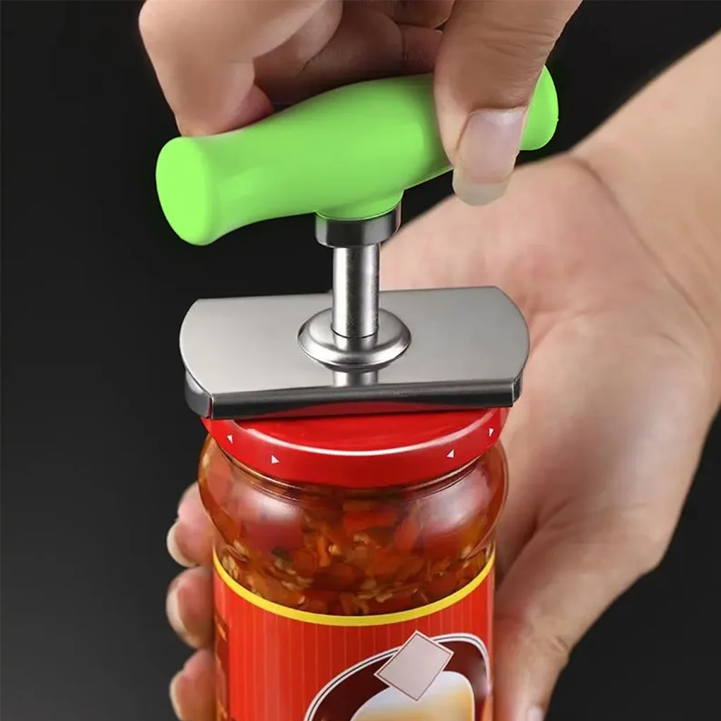 

Kitchen Accessories Bottle Opener Can Gap Lids Off Easily Adjustable Size Stainless Steel