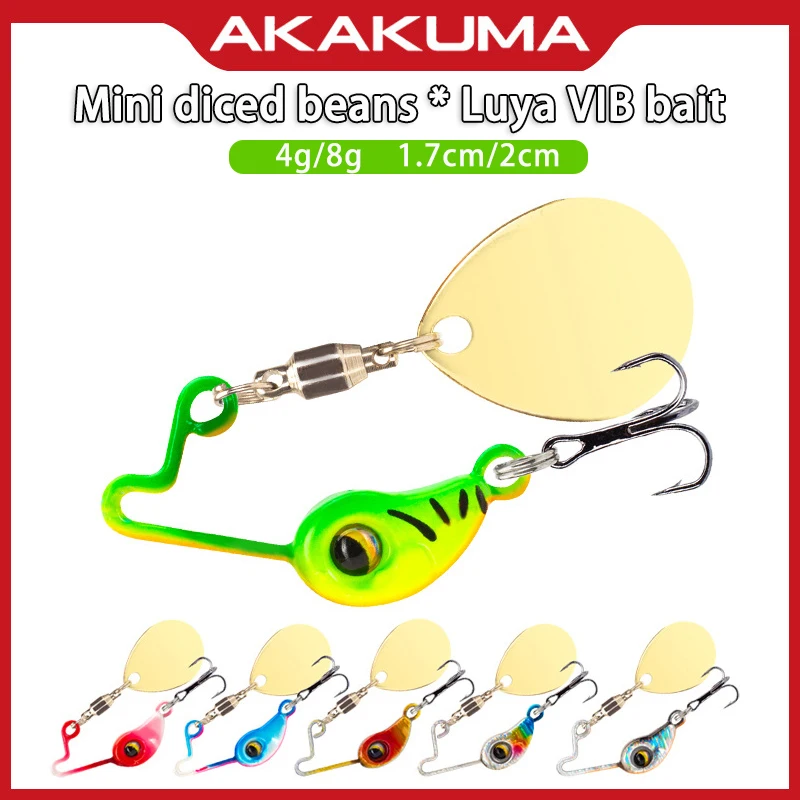 

Metal Road Subvib Fish Bait Mini Douding 4g8g Composite Sequin Fake Bait For Fishing Perch Black Fish Flipped Mouth Biomimetic