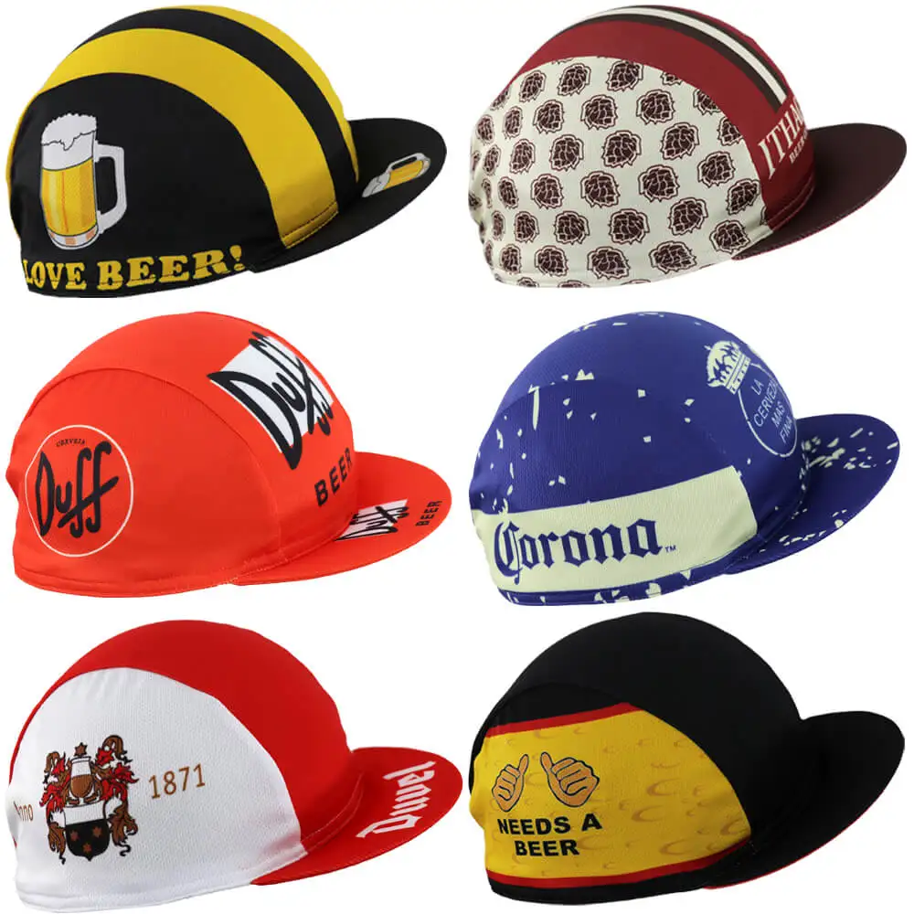 Забавные мультяшные велосипедные шапки duевропейский велосипед пиво одежда