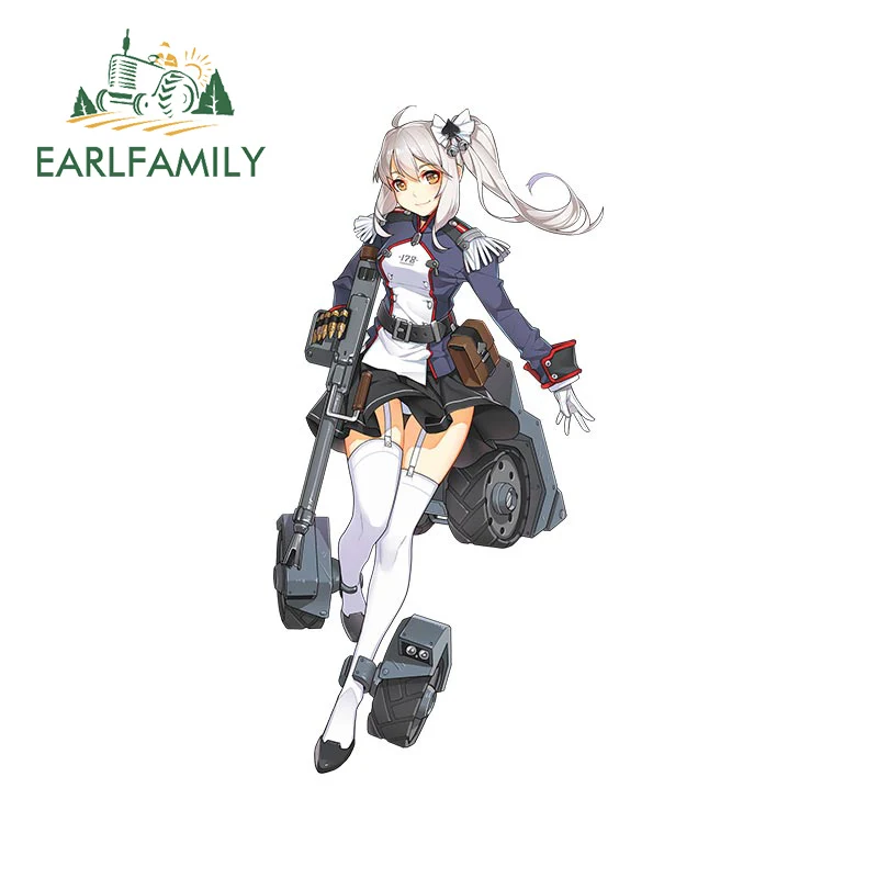 

EARLFAMILY 13cm x 6.4cm for Metal Waltz Car Stickers Sunscreen Waterproof Decals Occlusion Scratch Simple Laptop Trunk Car Label