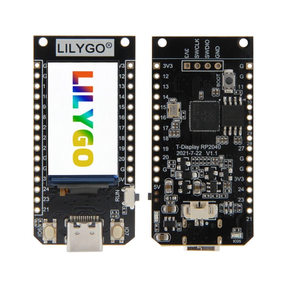 

TTGO T-Display RP2040, двухрычажный модуль Raspberry Pi, 1,14 дюймовый ЖК-экран IPS HD, схема, макетная плата для Arduino