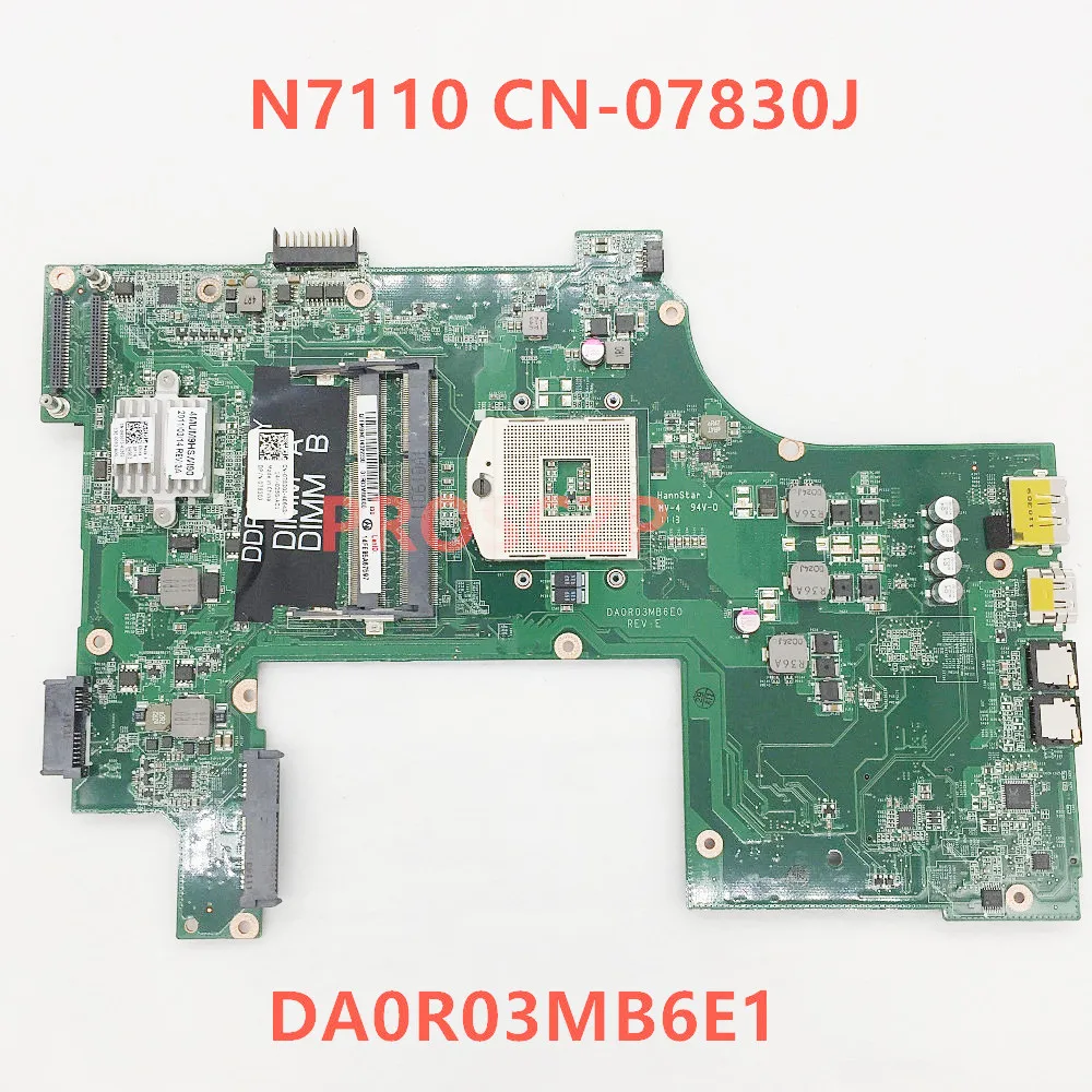 

Материнская плата для ноутбука Dell Inspiron DA0R03MB6E1 HM67 DDR3 PGA989 100%, полностью протестированная
