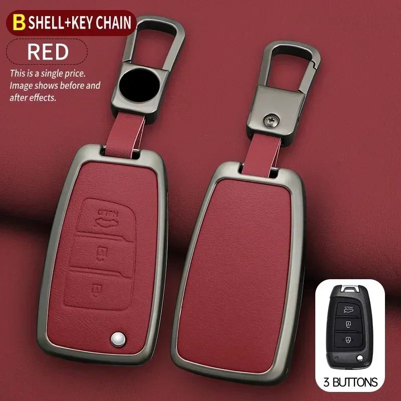 Складной чехол для автомобильного ключа, защитная сумка для Hyundai Tucson Kona Azera Solaris 2, Elantra I30 I35 I40, автоаксессуары