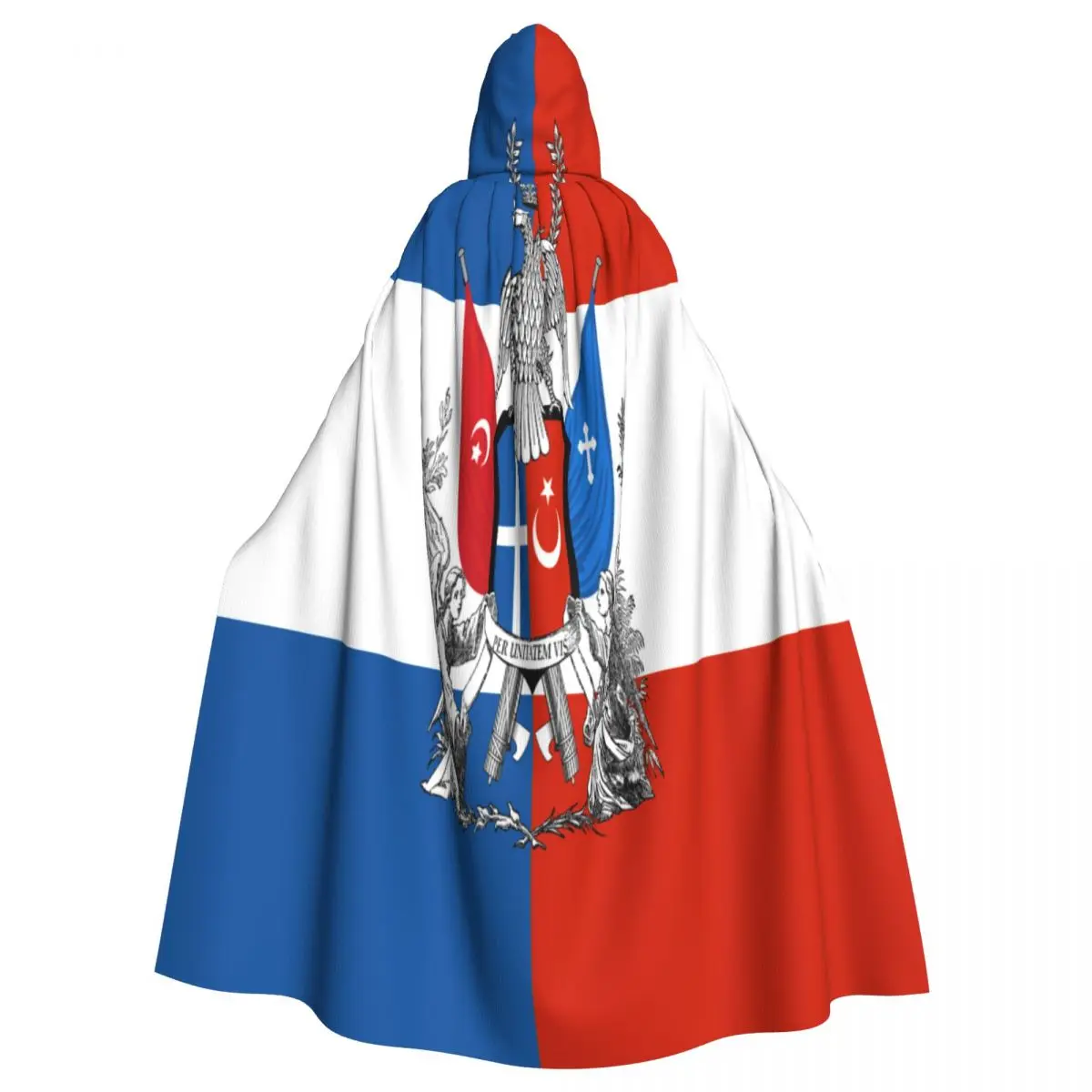 

Long Cape Cloak Flag Hooded Cloak Coat Autumn Hoodies
