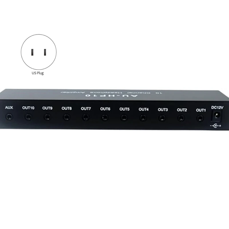 AU-HP10 10-канальный усилитель для наушников гарнитуры аудиоразветвитель