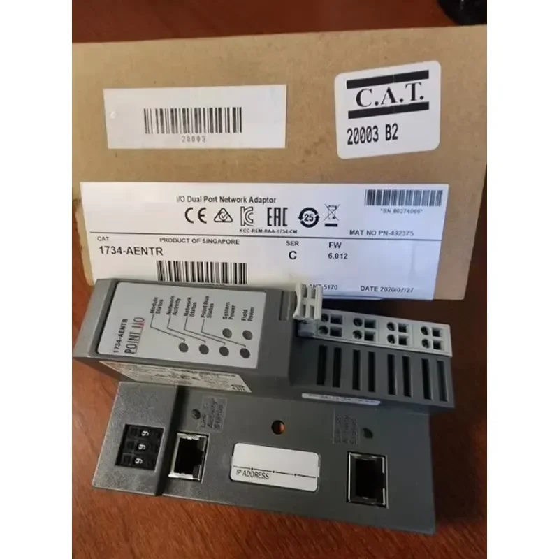 Совершенно новый 2-портовый EtherNetIP адаптер ввода-вывода для витой пары 1734-AENTR, 24 В постоянного тока, 1734AENTR. Быстрая доставка. (art.: 3920dc25e3188) - 3920dc25e3188
