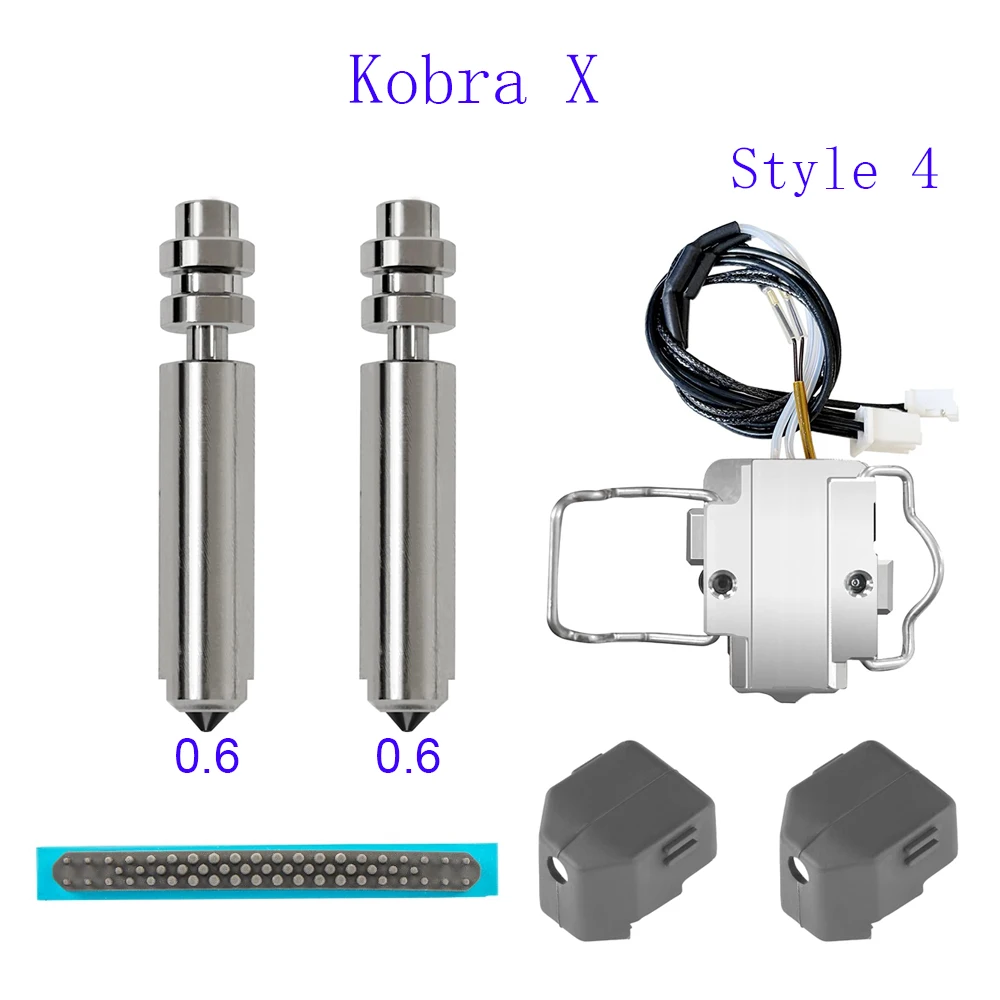 Фото   Комплекты экструдеров Kobra X (сопла 0.25+0.4+0.6+0.8 мм) для 3D-принтеров Anycubic Kobra X №4
