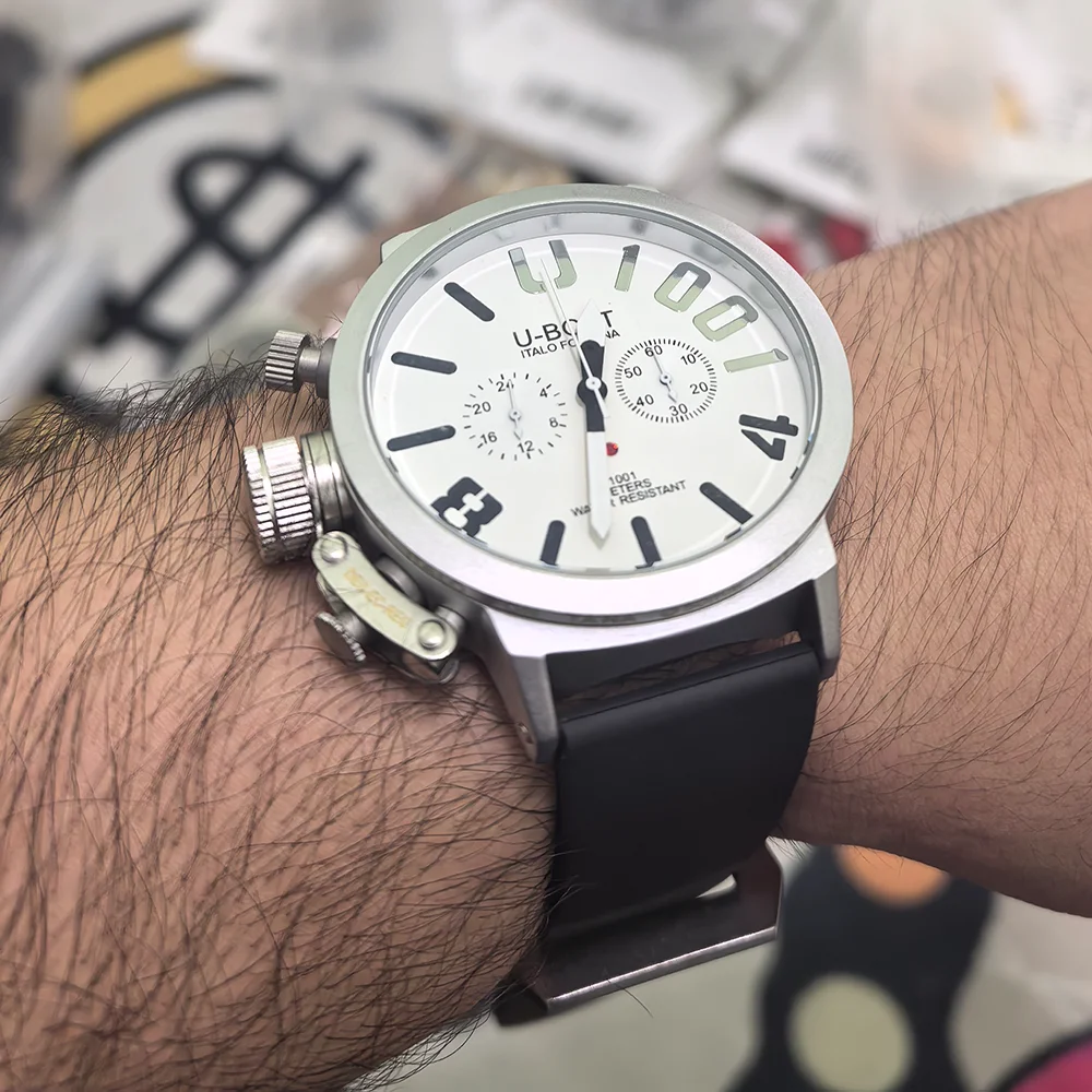 Фото Отличные часы U-BOAT Brand Geneva для мужчин, многофункциональные хронографы, наручные часы для бизнеса и спорта, часы класса ААА, горячая распродажа. №1