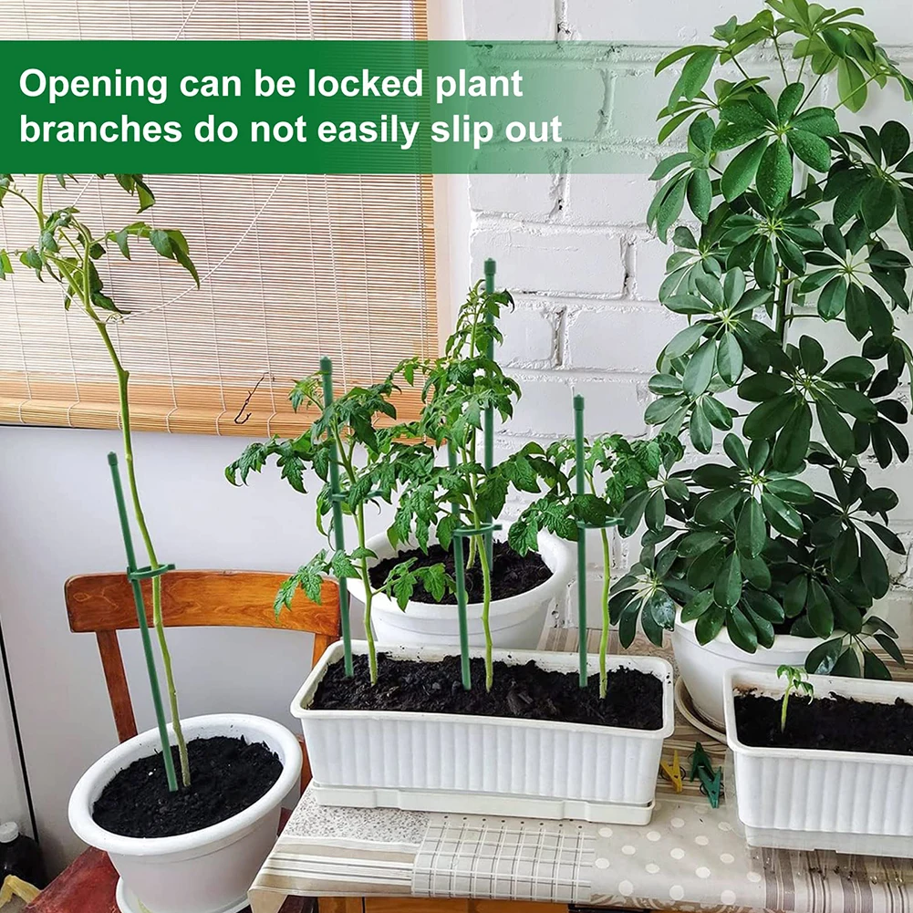 

Green Plant Stake Plant Clips Anti-lodging Flower Stand Support Orchid Support Pole Plant Care Accessory Plant Fixed